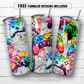 20 oz skinny tumbler sublimation design