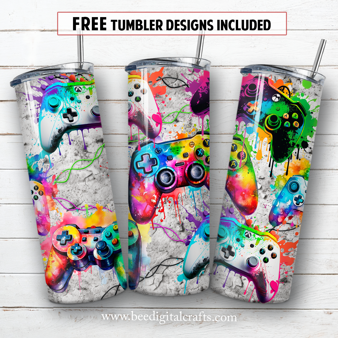 20 oz skinny tumbler sublimation design