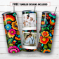 20 oz skinny tumbler sublimation design