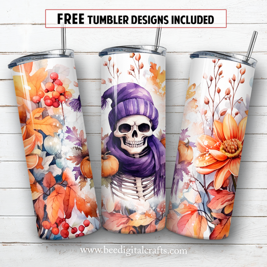 20 oz skinny tumbler sublimation design