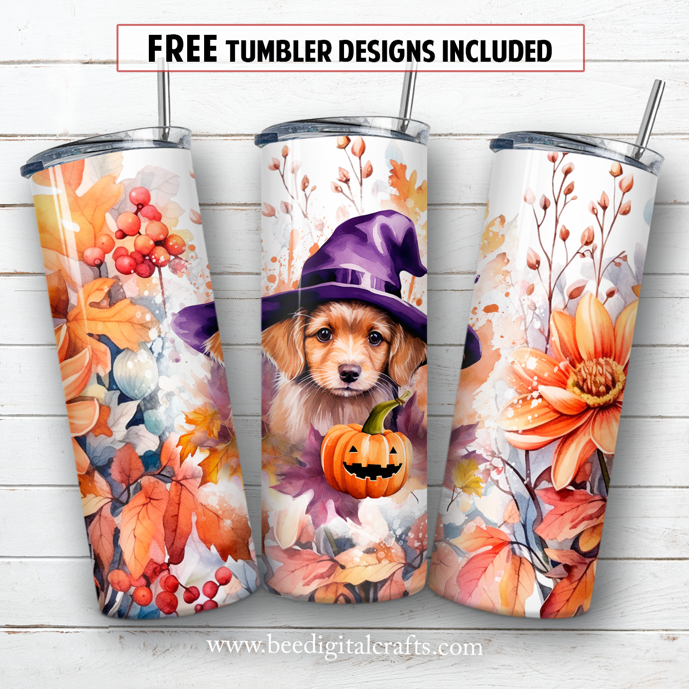 20 oz skinny tumbler sublimation design