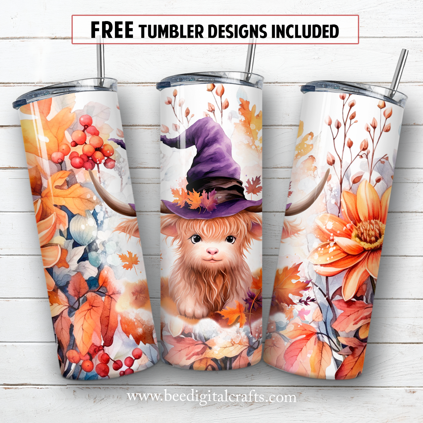 20 oz skinny tumbler sublimation design