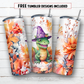 20 oz skinny tumbler sublimation design