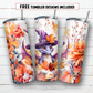 20 oz skinny tumbler sublimation design