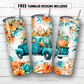 20 oz skinny tumbler sublimation design