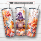 20 oz skinny tumbler sublimation design