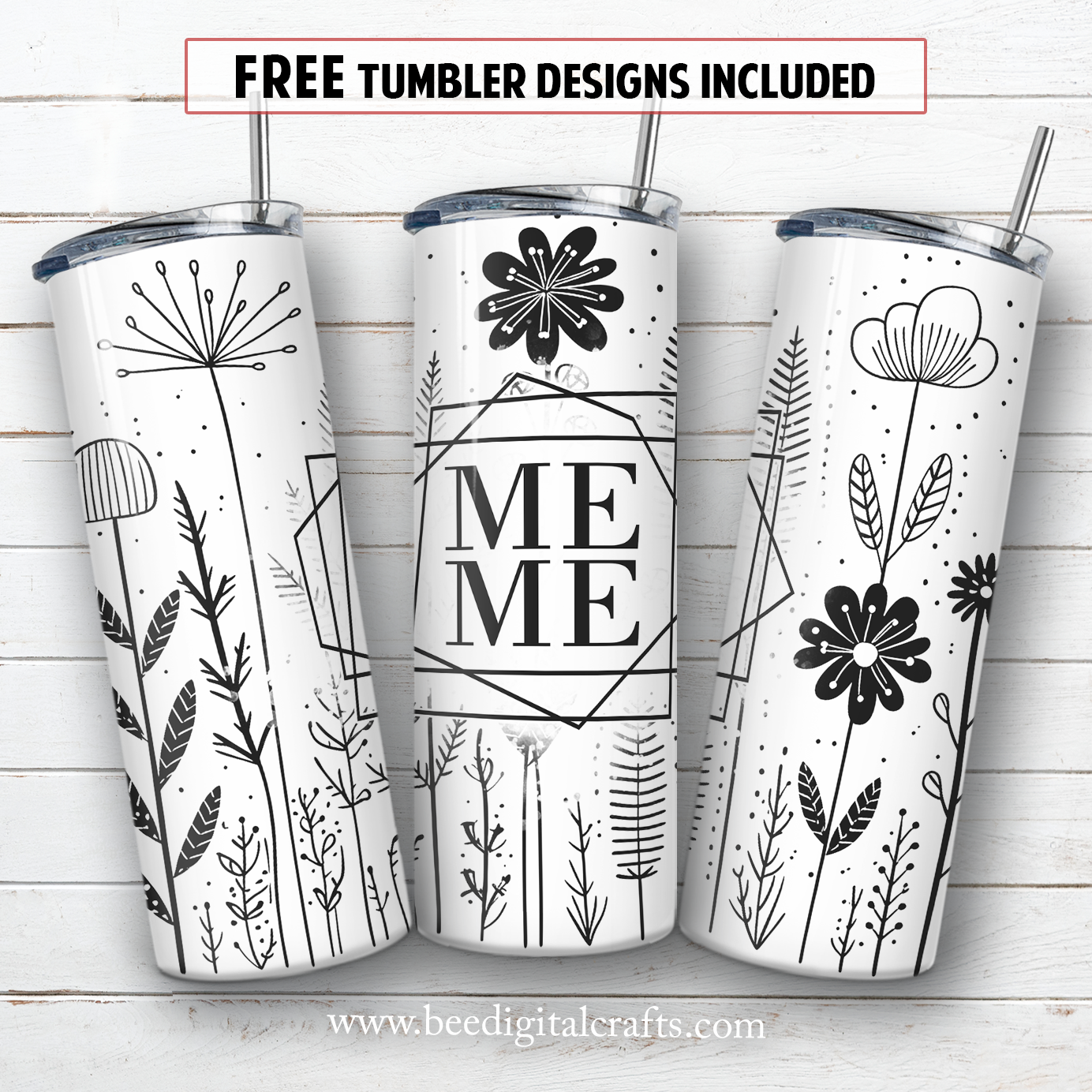 20 oz skinny tumbler sublimation design