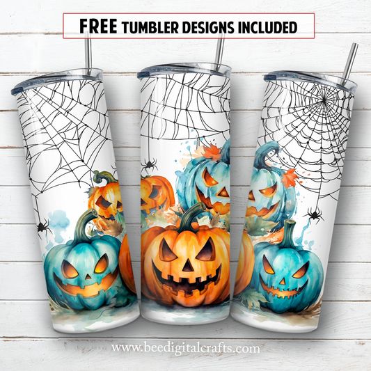 20 oz skinny tumbler sublimation design