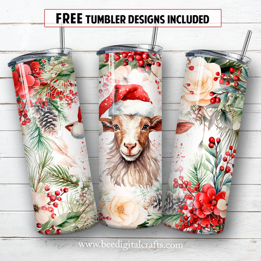 20 oz skinny tumbler sublimation design