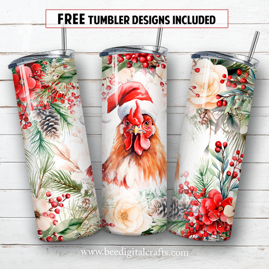 20 oz skinny tumbler sublimation design