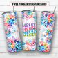 20 oz skinny tumbler sublimation design