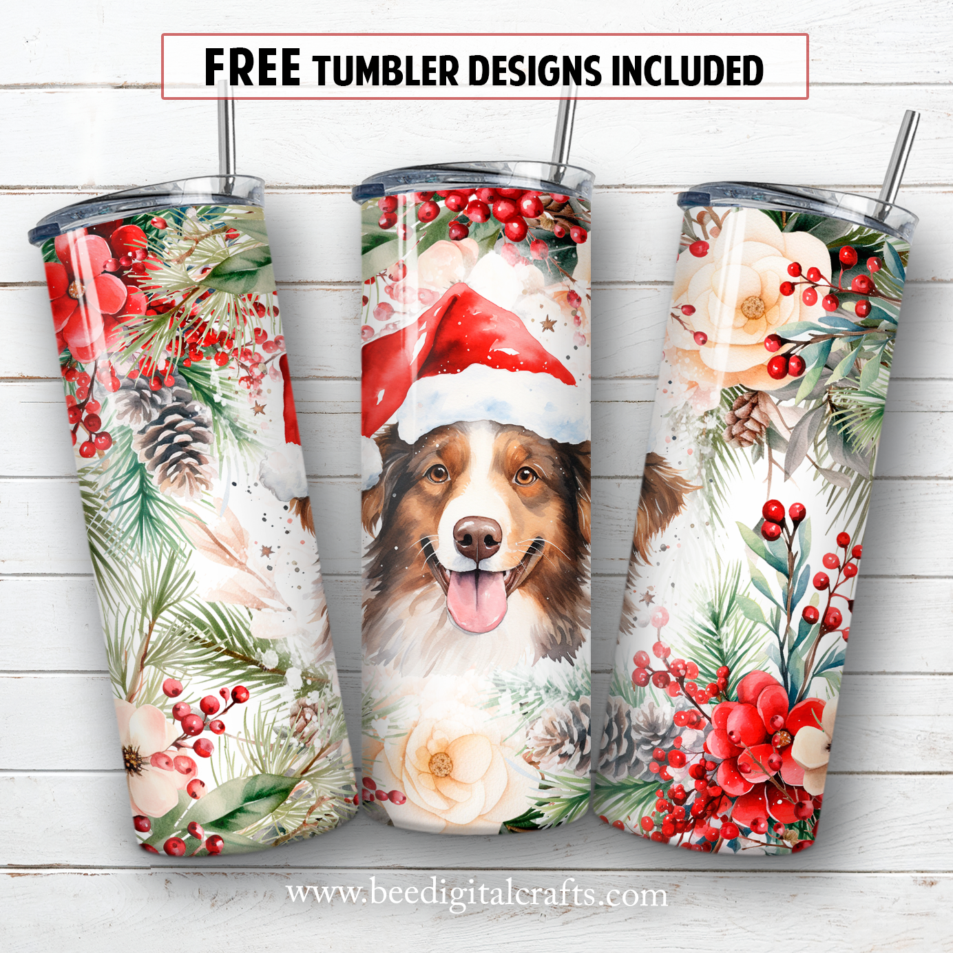 20 oz skinny tumbler sublimation design