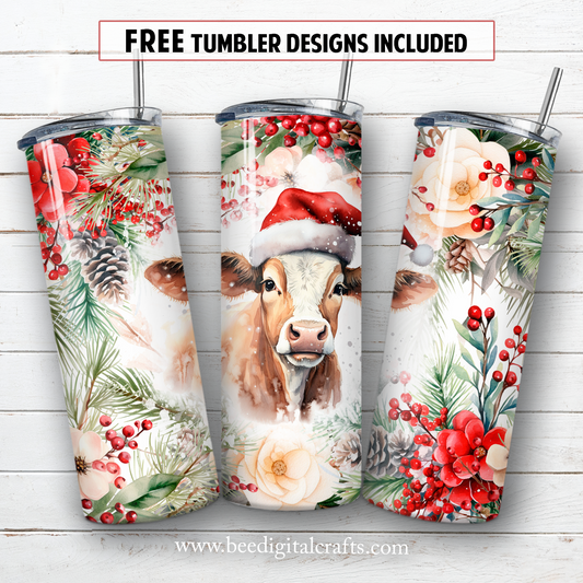 20 oz skinny tumbler sublimation design