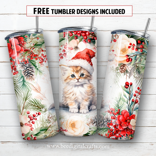 20 oz skinny tumbler sublimation design