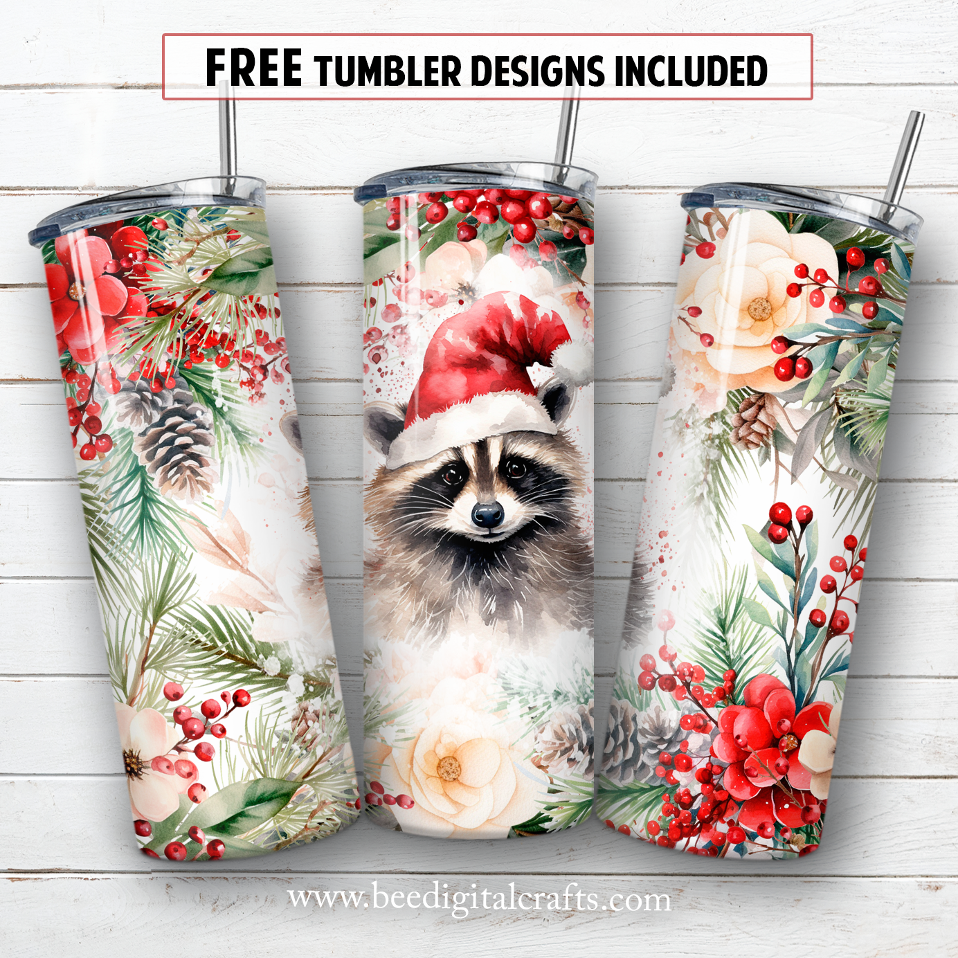 20 oz skinny tumbler sublimation design