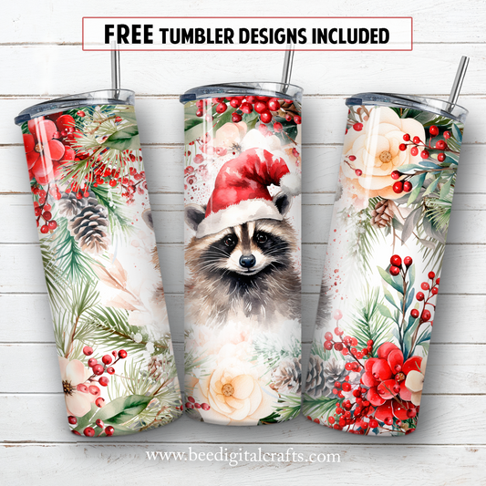 20 oz skinny tumbler sublimation design