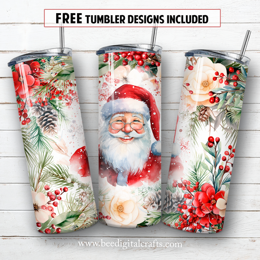 20 oz skinny tumbler sublimation design