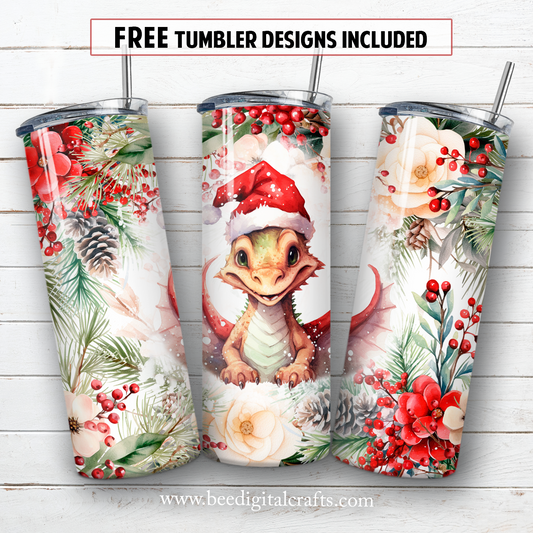 20 oz skinny tumbler sublimation design