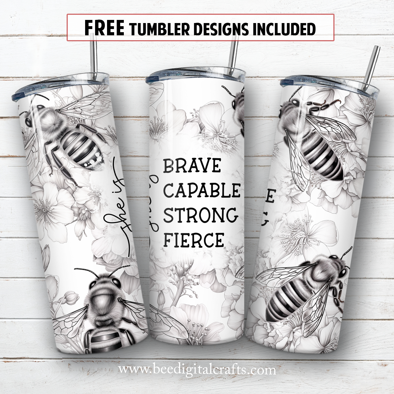 20 oz skinny tumbler sublimation design