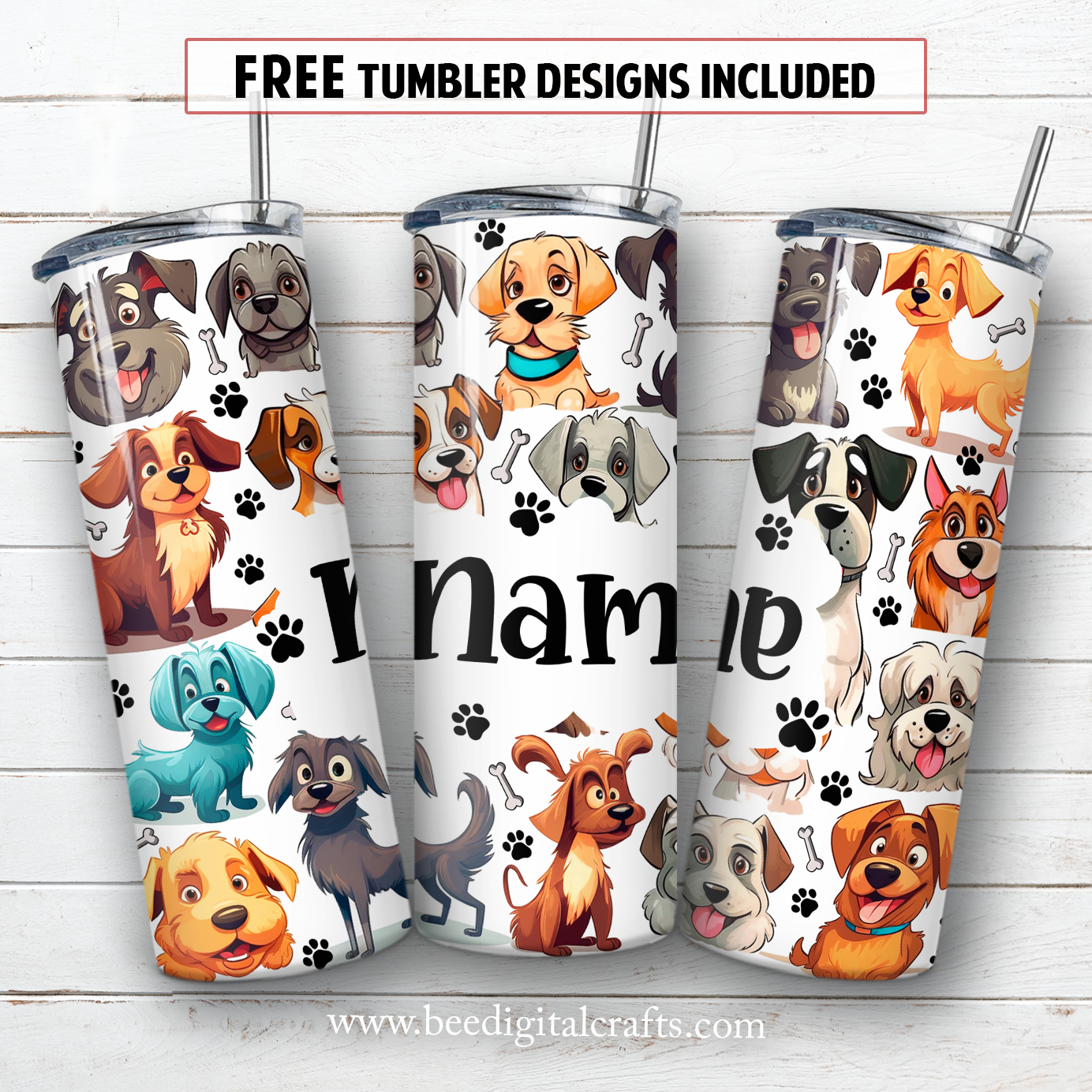 20 oz skinny tumbler sublimation design