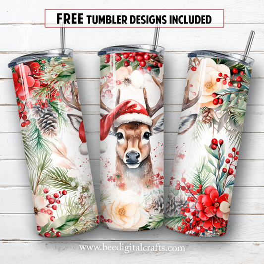 20 oz skinny tumbler sublimation design