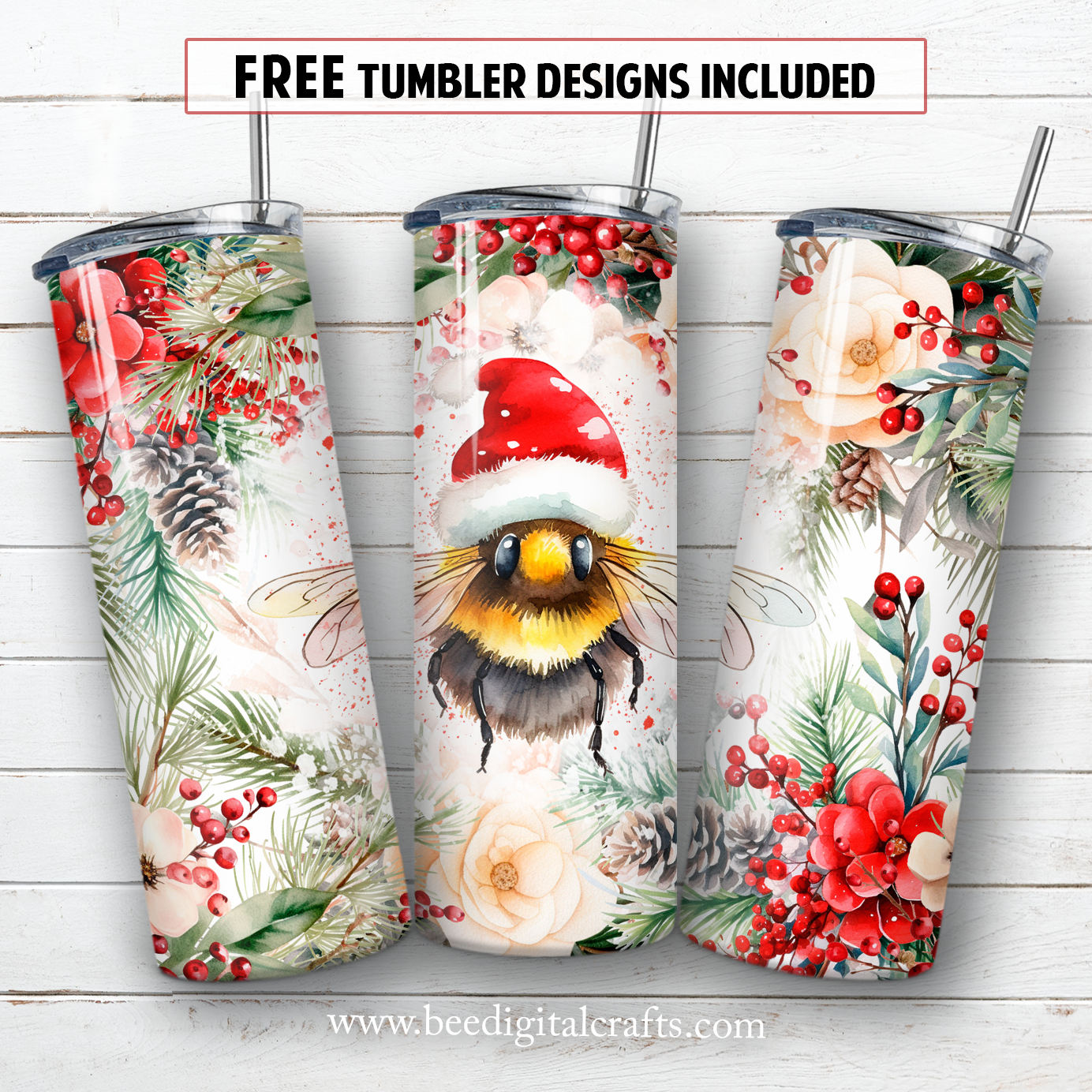 20 oz skinny tumbler sublimation design