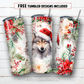 20 oz skinny tumbler sublimation design