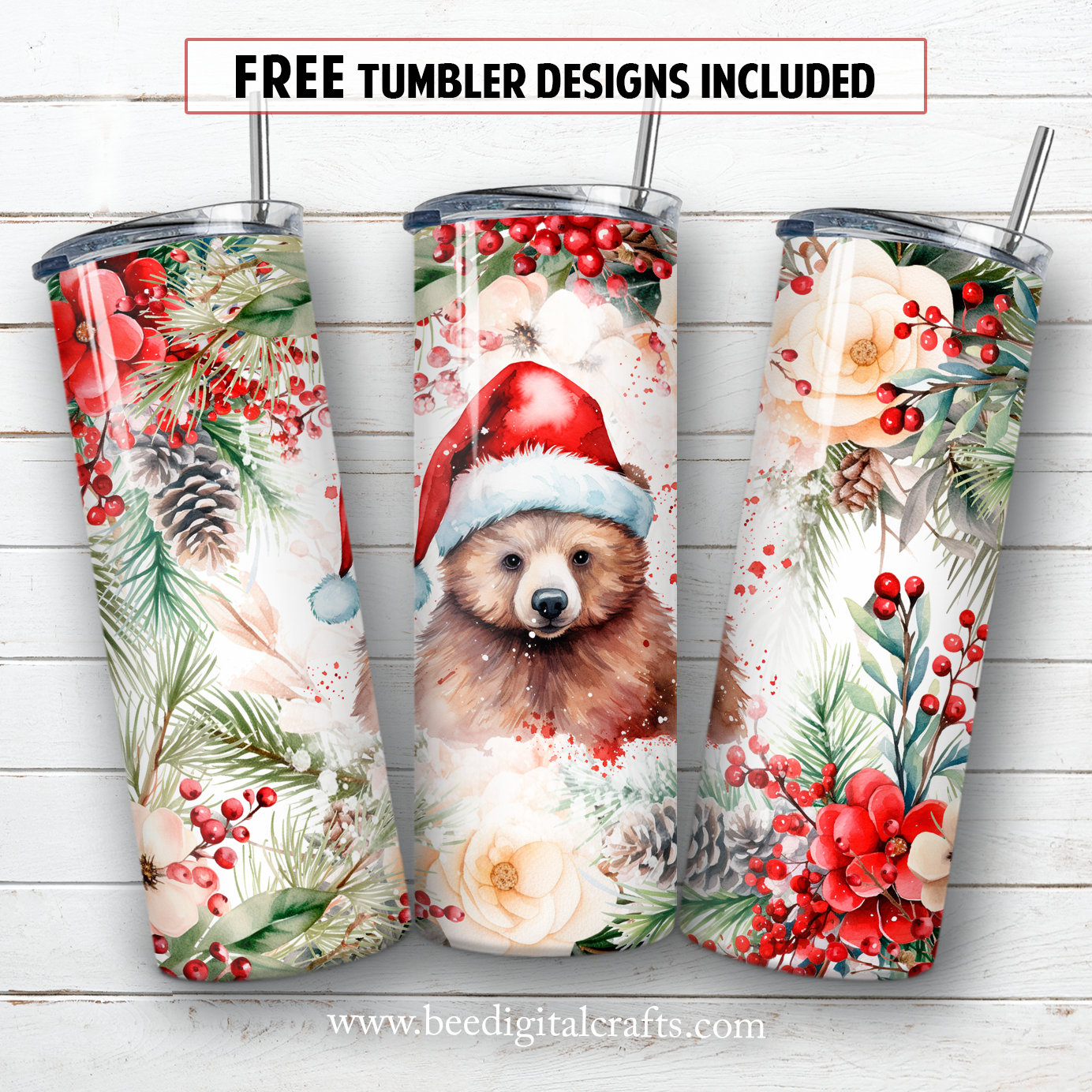 20 oz skinny tumbler sublimation design