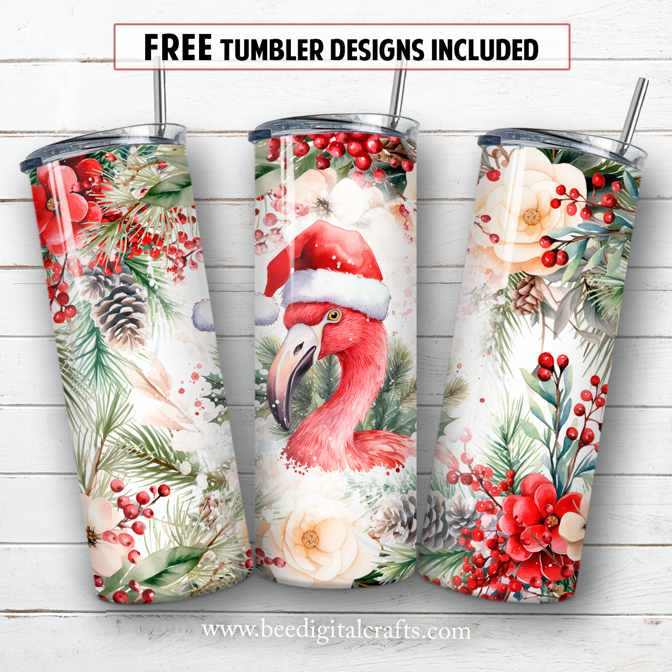 20 oz skinny tumbler sublimation design