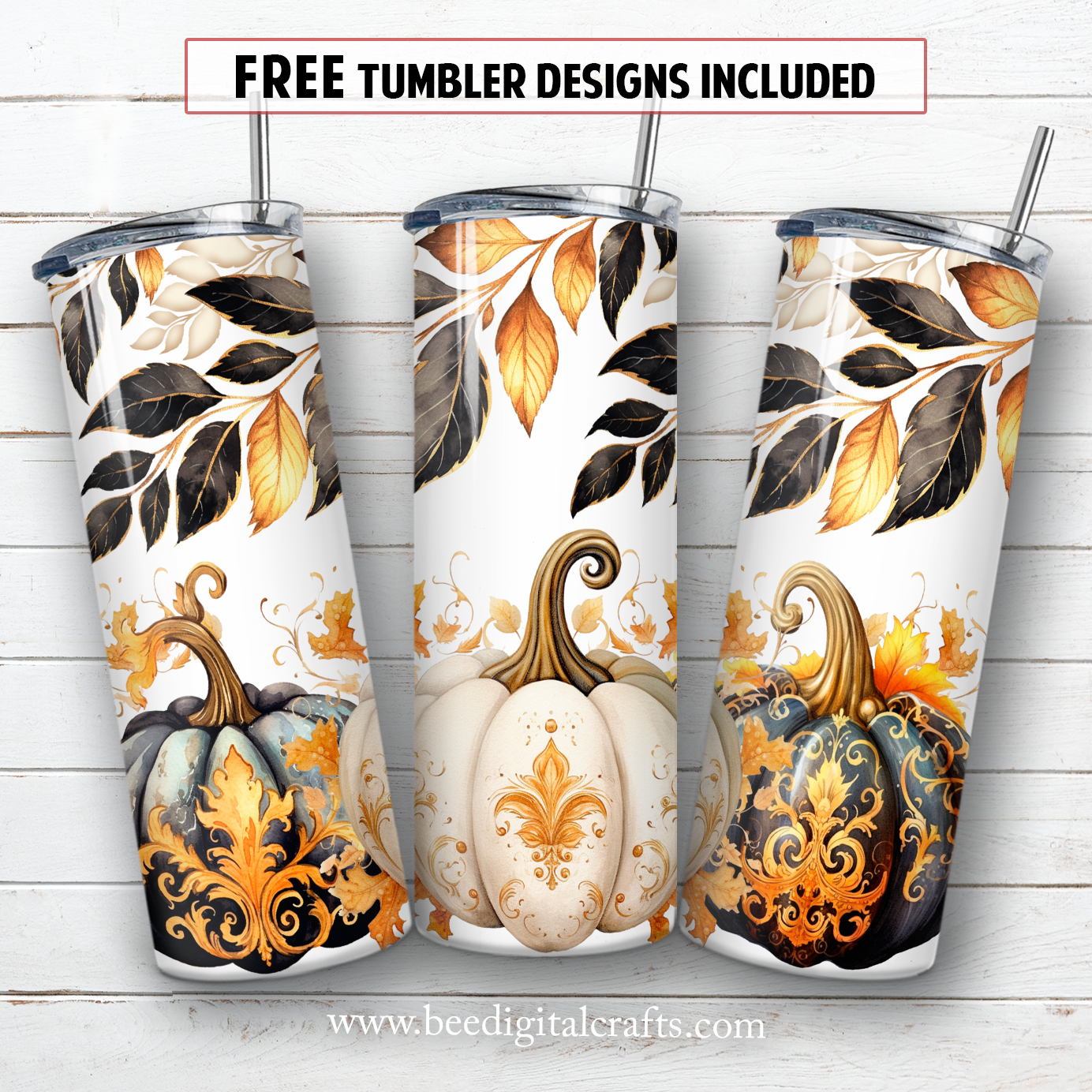 20 oz skinny tumbler sublimation design