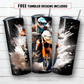 20 oz skinny tumbler sublimation design