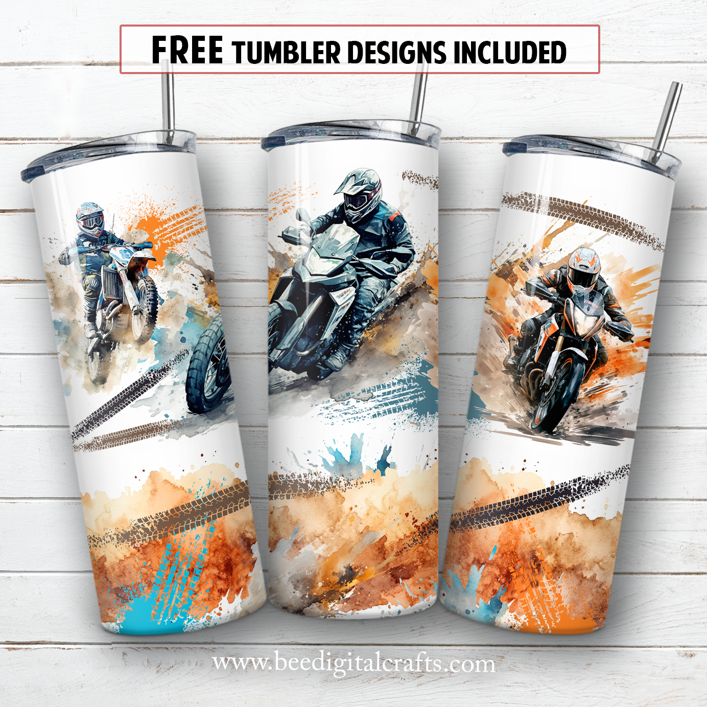 20 oz skinny tumbler sublimation design