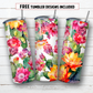 20 oz skinny tumbler sublimation design