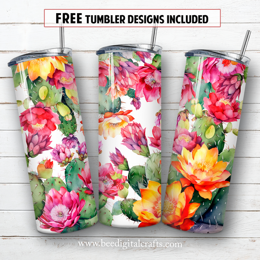 20 oz skinny tumbler sublimation design