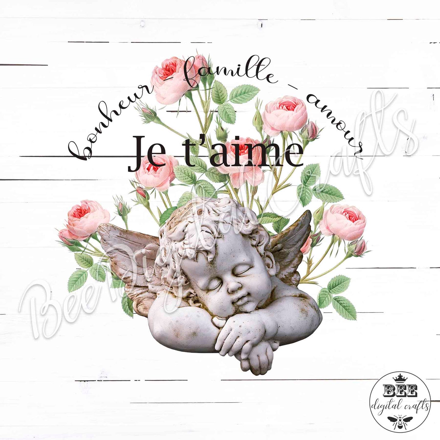 French vintage door hanger, 12 inch digital download