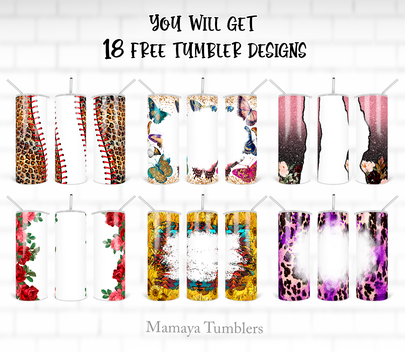 Bee Merry 20 and 30 oz skinny tumbler sublimation design