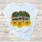 Pumpkin spice everything sunflower sublimation design