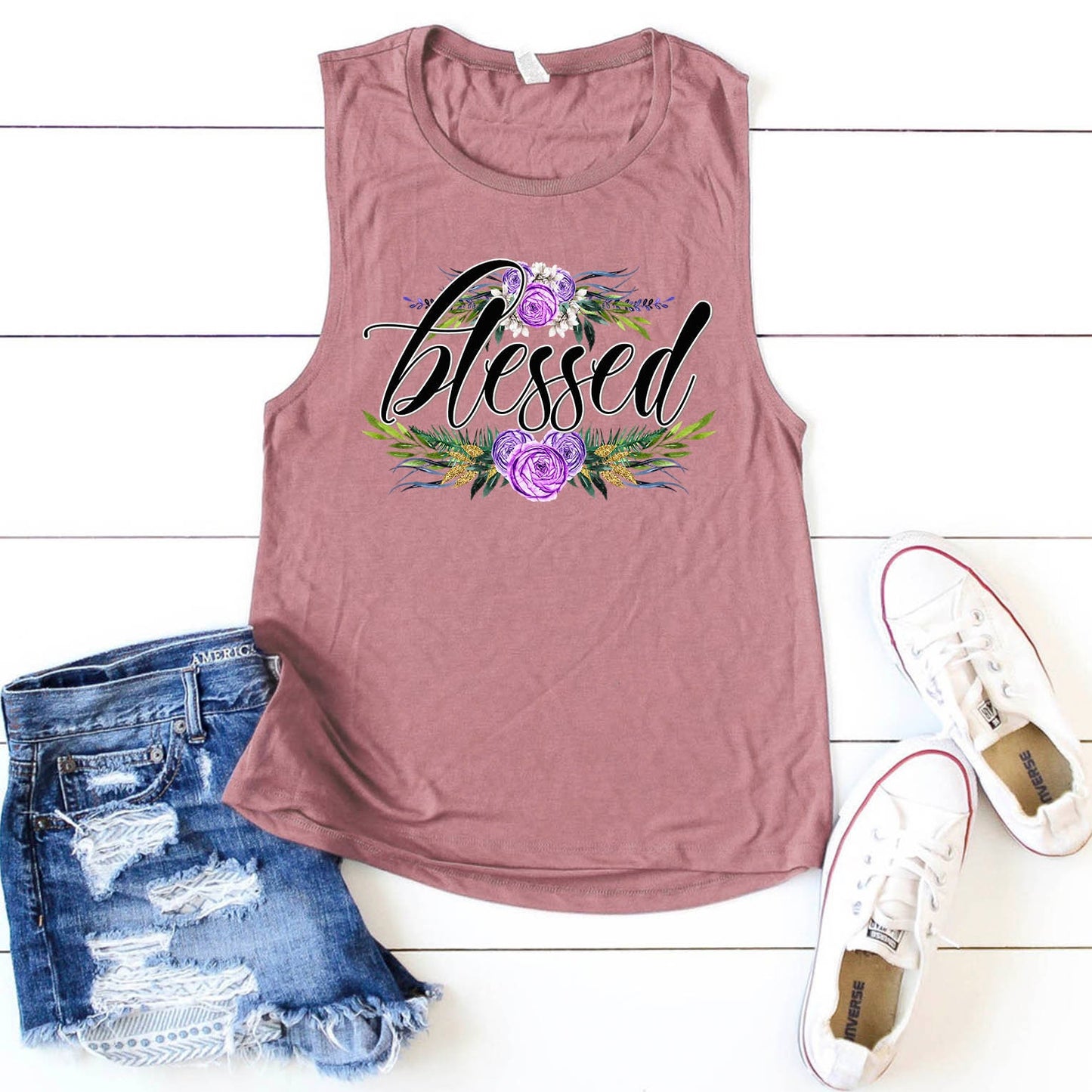 Blessed flower sublimation design