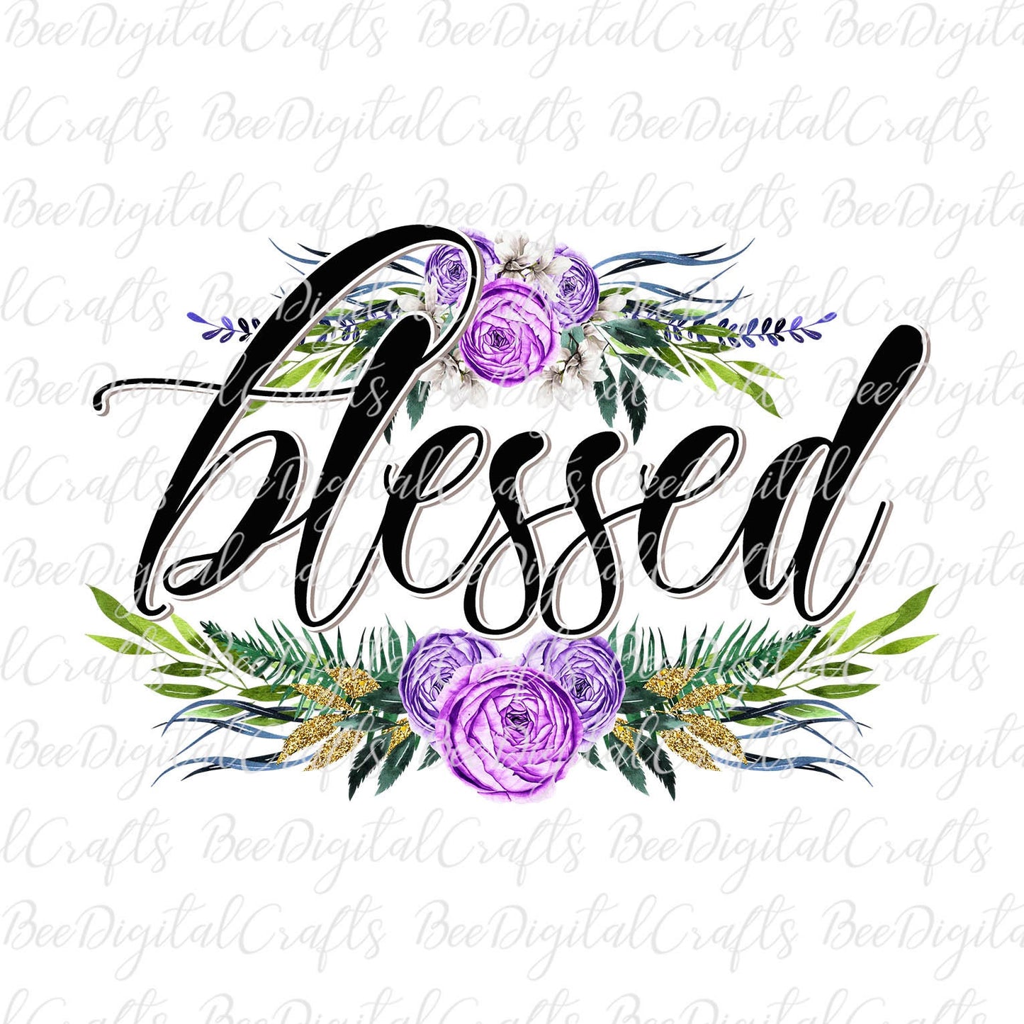 Blessed flower sublimation design