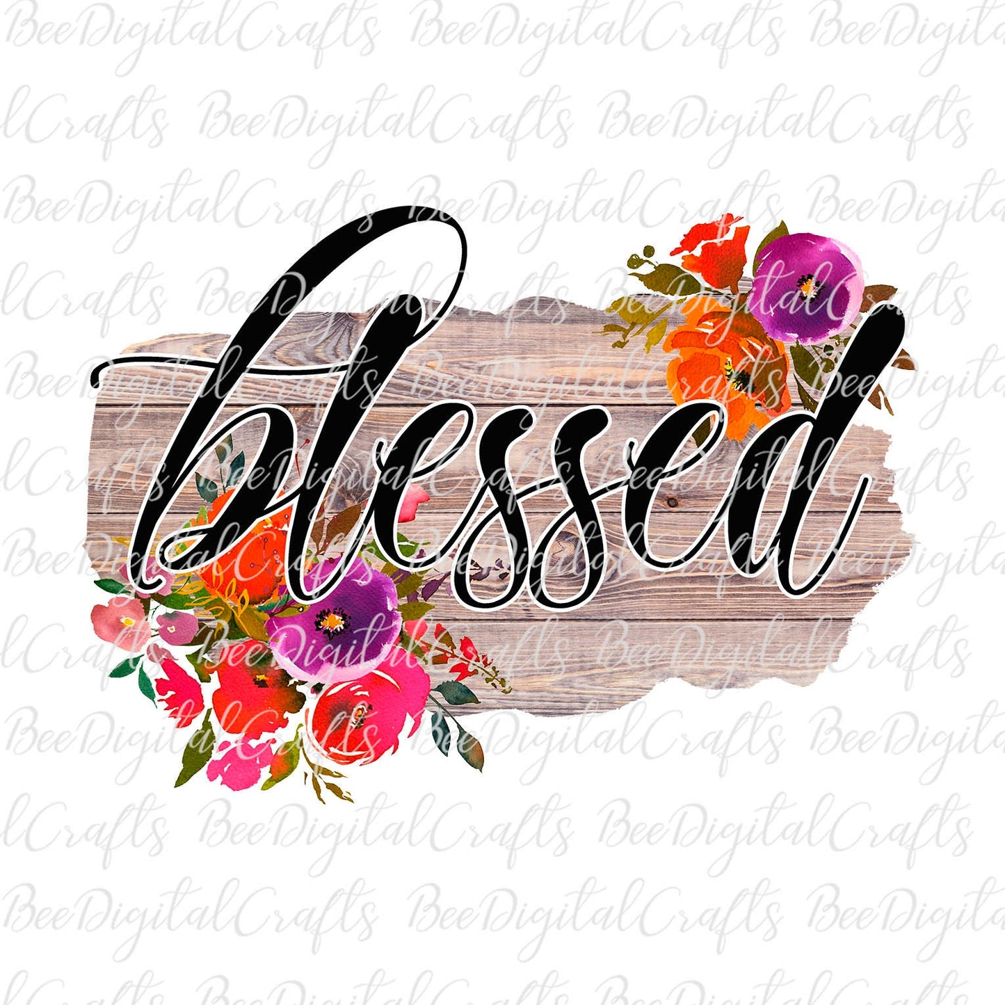 Blessed flower sublimation design