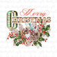 Merry Christmas sublimation design