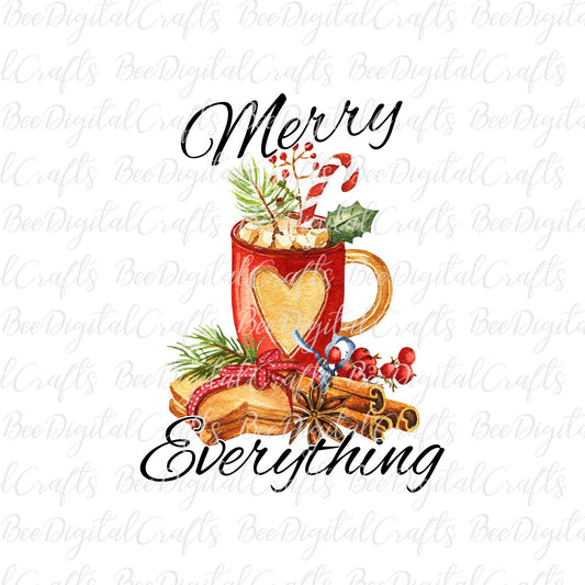 Merry everything sublimation design