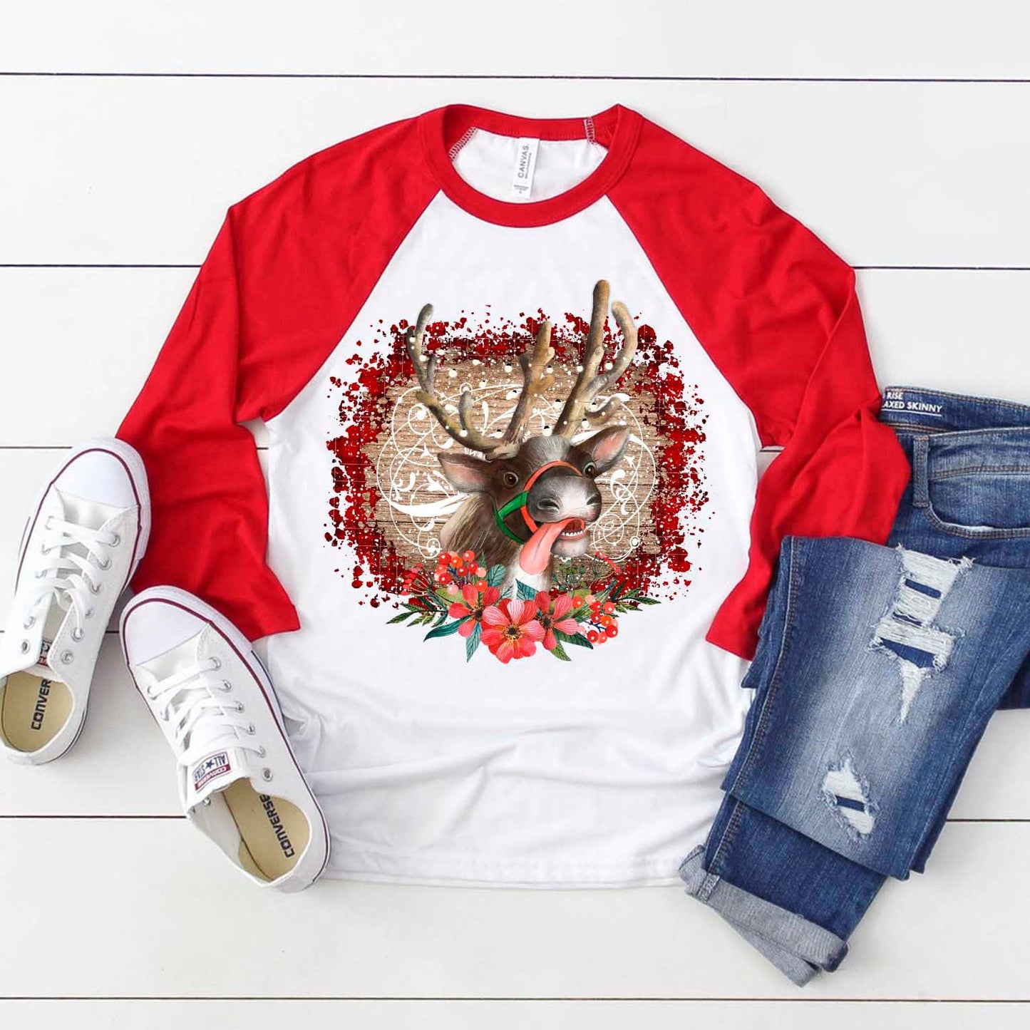 Christmas deer sublimation design