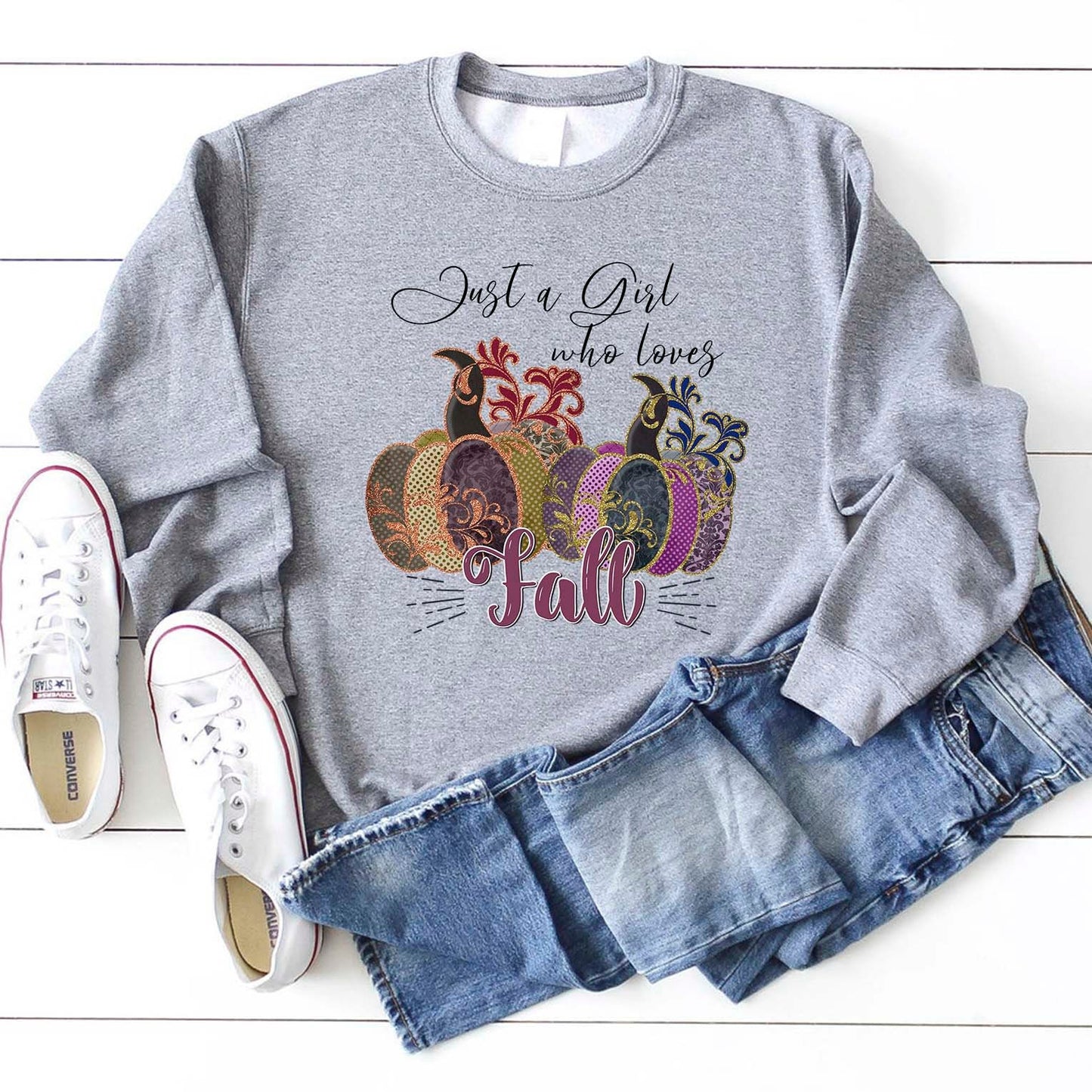 Just a girl who loves fall sublimation design