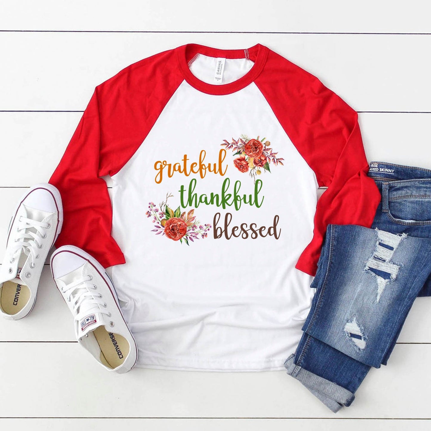 Grateful thankful blessed sublimation design