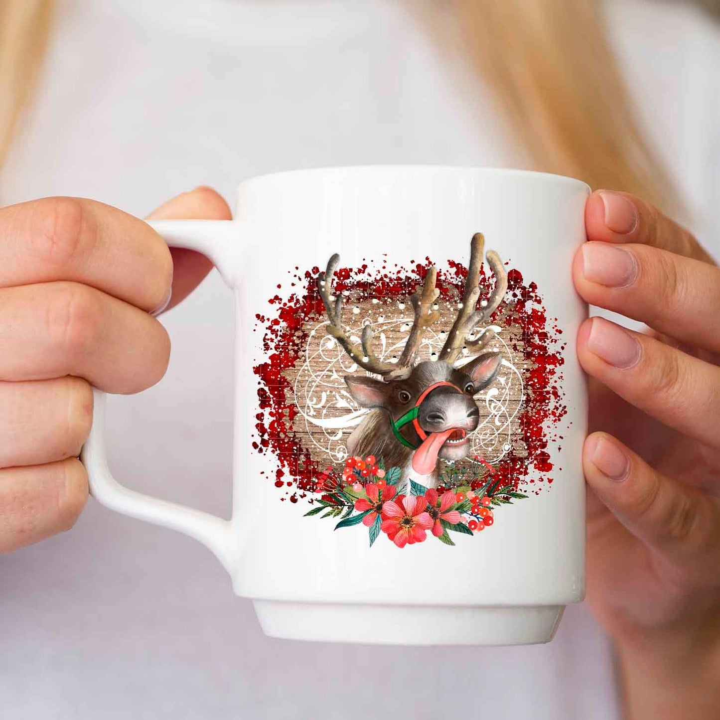 Christmas deer sublimation design