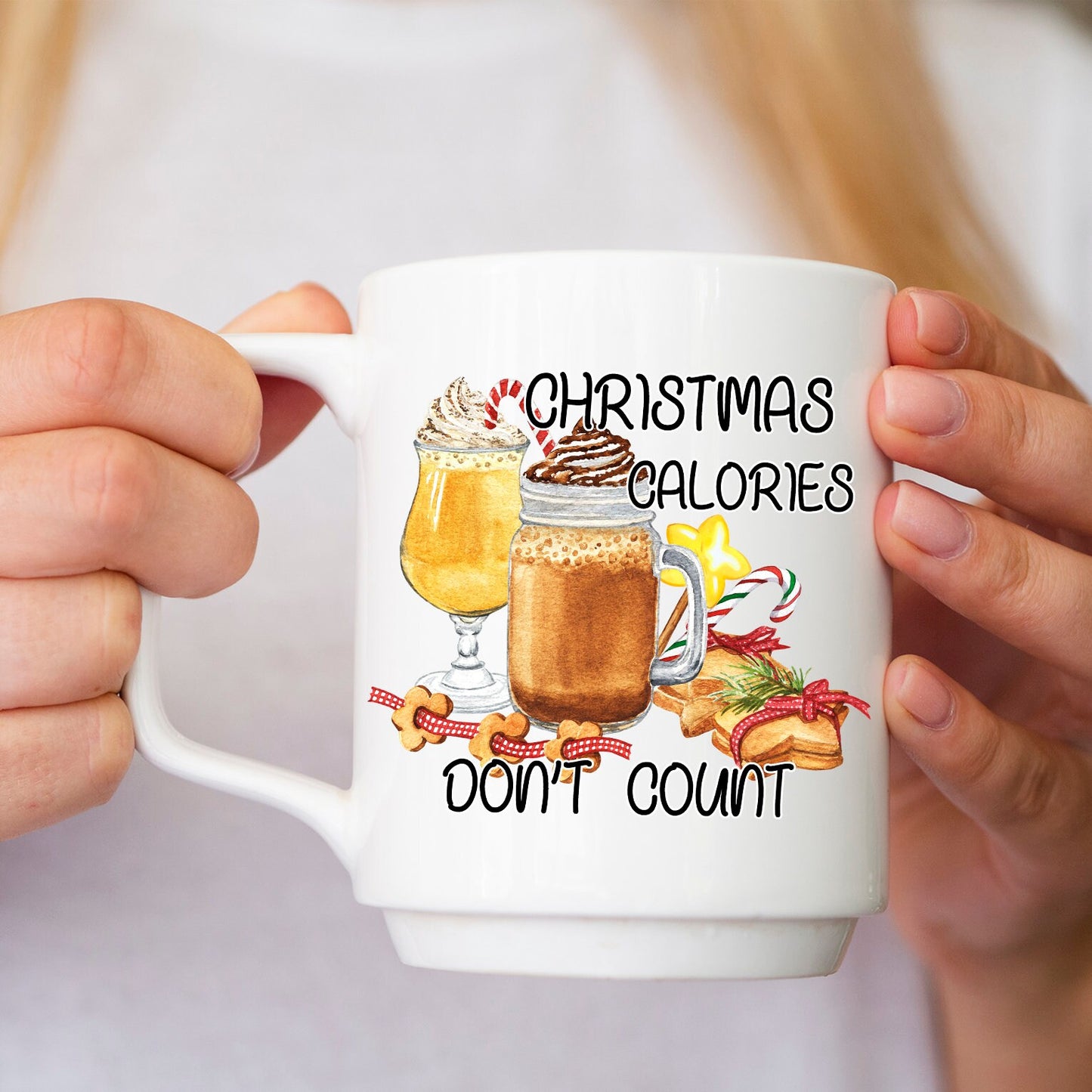 Christmas calories don't count sublimation design