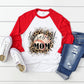 Baseball mom leopard sublimation design