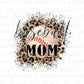 Baseball mom leopard sublimation design