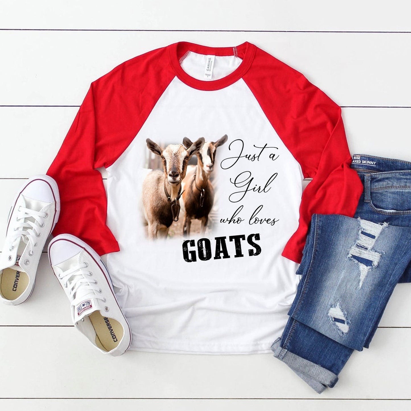 Just a girl who loves goats sublimation design